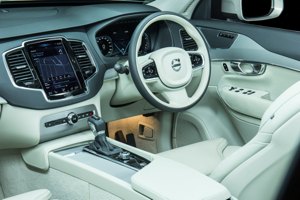 The 2016 model Volvo XC90. The 2016 model Volvo XC90.